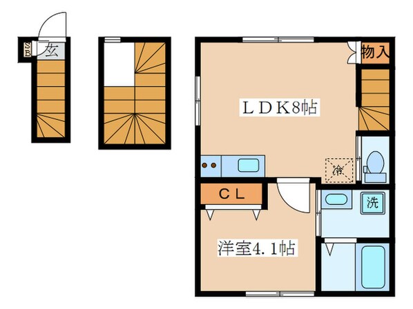 ゼニーヴ板橋区役所前の物件間取画像